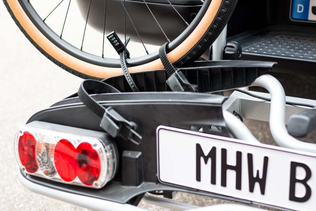 Fahrrad auf Fahrradträger Fahrrad auf Fahrradträger