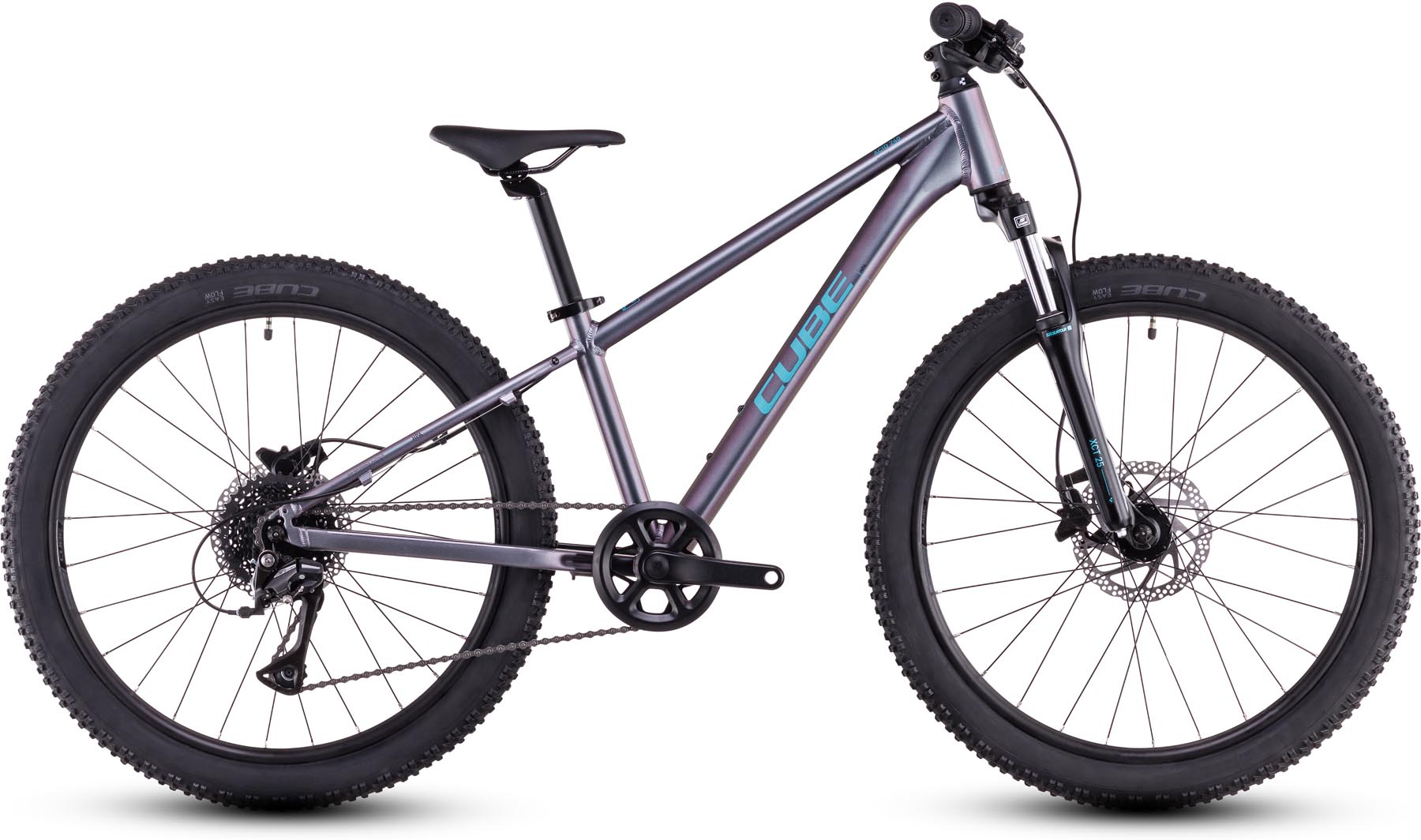 Cube Acid 240 Disc galactic n cyan 2025 - Kinderrad 24 Zoll