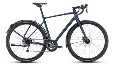 Cube Nuroad FE Gravel Bike in Dunkelgrün.