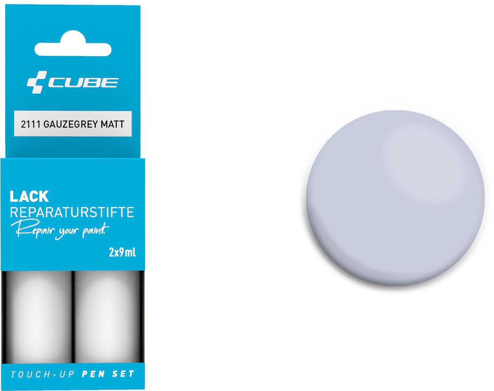 Cube Lackstift Set GAUZEGREY matt 2111
