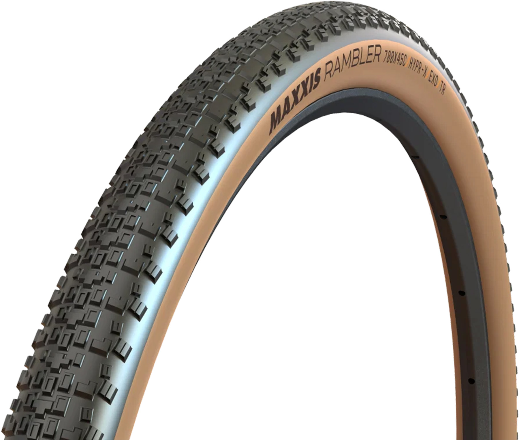 MAXXIS Reifen Rambler Gen.2 28" 700x45C 45-622 sw/tan TLR EXO HYPR-X black