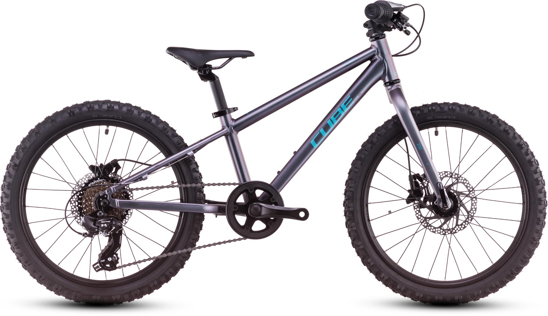 Cube Acid 200 Disc galactic n cyan 2025 - Kinderrad 20 Zoll